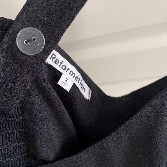 NWT Reformation Eunice Top in Black - Picture 4 of 6